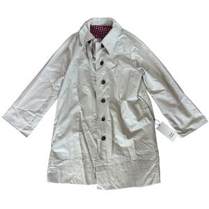 NWT Damson Madder Mercedes Bow Reversible Trench Coat